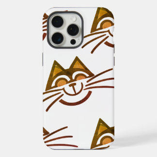 Coque iPhone 15 Pro Max Étui pour iPhone / iPad à design de chat minimal