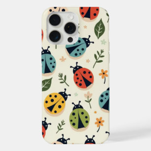 Coque iPhone 15 Pro Max Étui pour iPhone/iPad à motif coccinelle coloré 