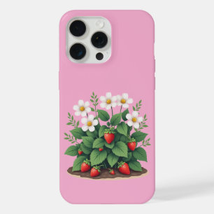 Coque iPhone 15 Pro Max Étui pour iPhone/iPad à motif de fraisier moderne