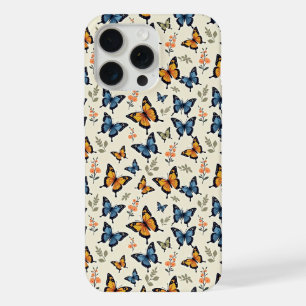 Coque iPhone 15 Pro Max Étui pour iPhone/iPad à motif de papillon à queue