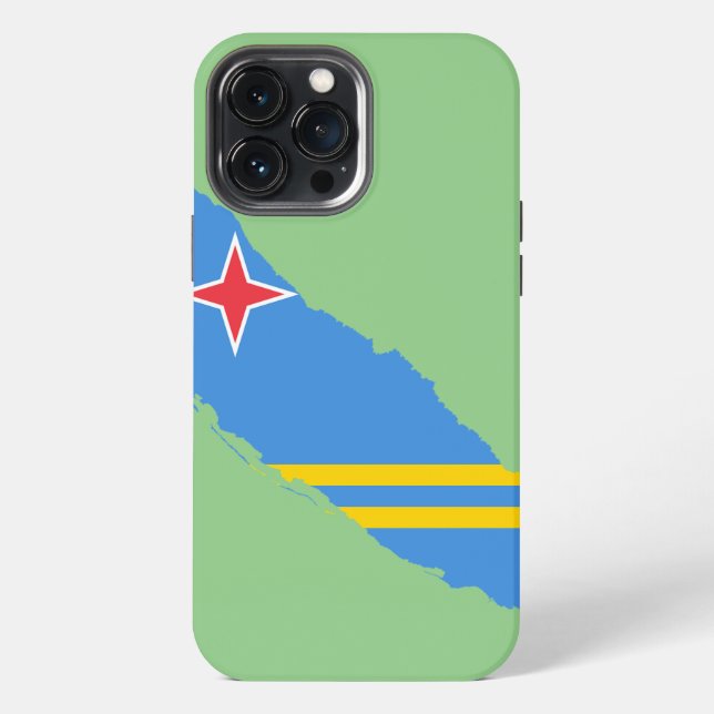 Coque iPhone Étui pour iPhone / iPad avec drapeau d'Aruba (Verso)