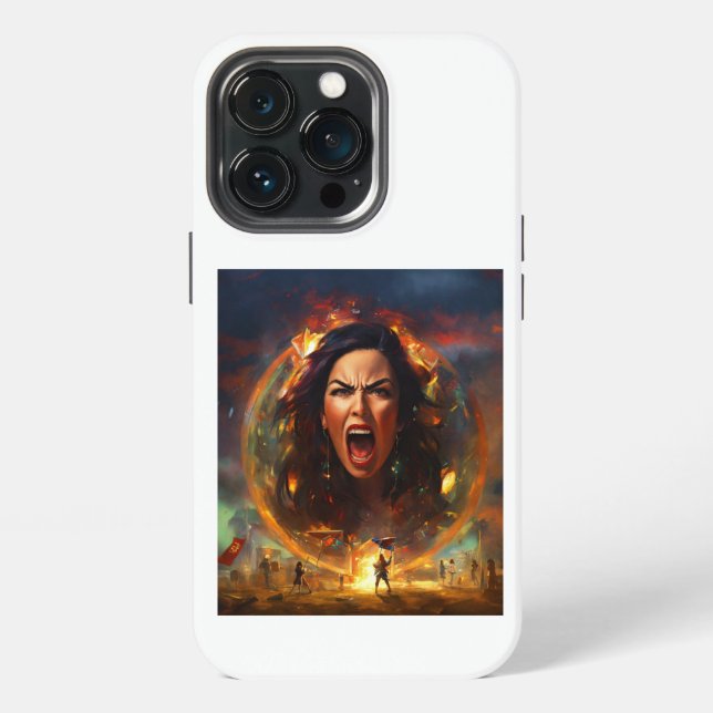 Coque iPhone Étui pour iPhone/iPad avec expression de colère de (Dos)
