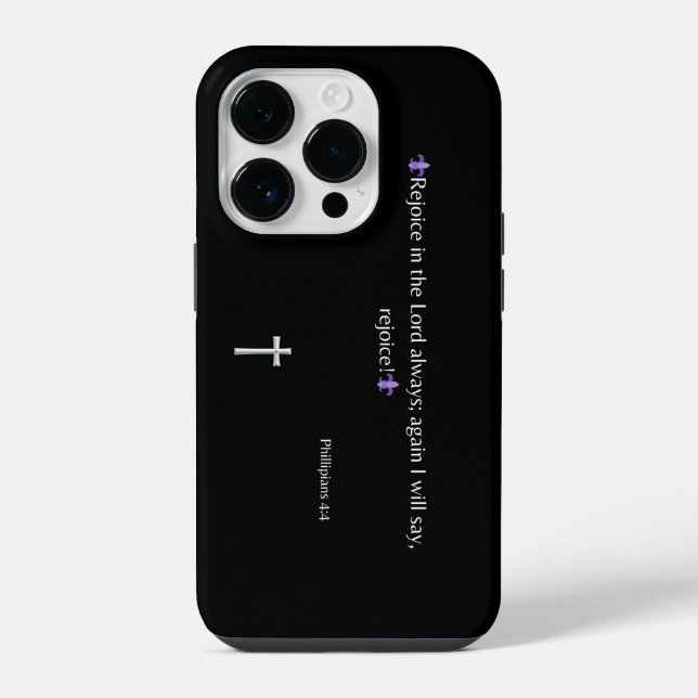 Coque iPhone Étui pour iPhone / iPad avec le verset biblique Ph (Verso)