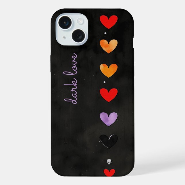 Coque iPhone Étui pour iPhone / iPad Dark Love (Verso)