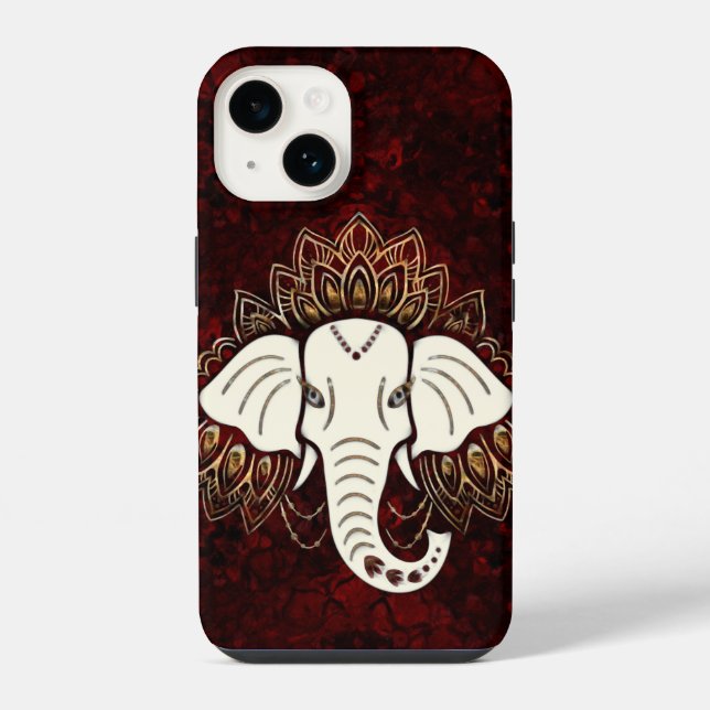 Coque iPhone Étui pour iPhone / iPad éléphant blanc (Verso)