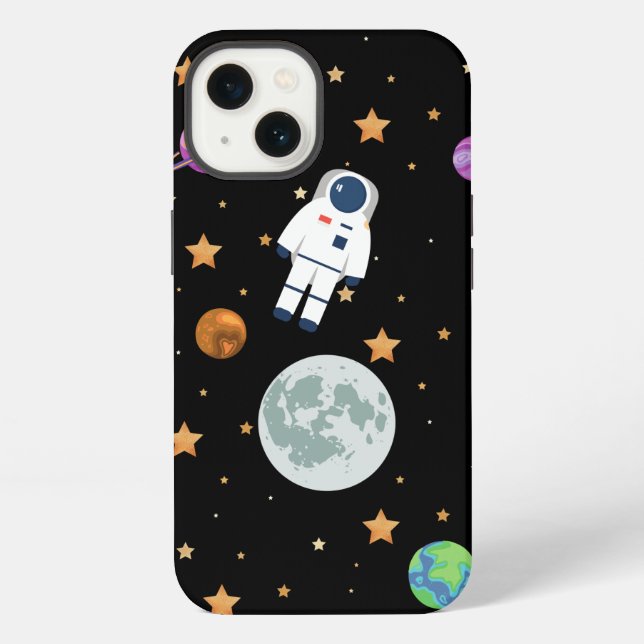Coque iPhone Étui pour iPhone / iPad lune spatiale (Verso)