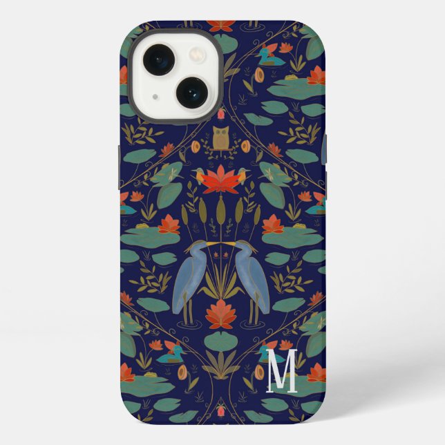Coque iPhone Étui pour iPhone / iPad Monogram Arts & Crafts Hér (Verso)
