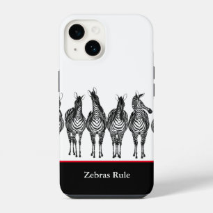 Coque Pour iPhone 14 Étui pour iPhone - Les zèbres règnent 
