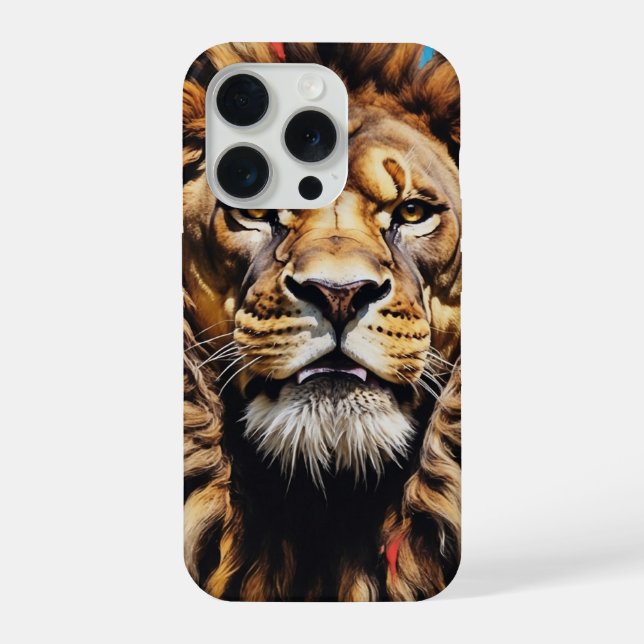 Coque iPhone Étui pour iPhone Lion King’s Gaze  (Verso)