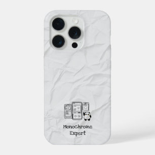 Coque iPhone 15 Pro Étui pour iPhone Monochrome Expert