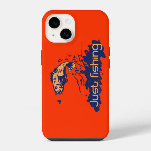 Coque Pour iPhone 14 Étui pour iPhone orange rouge pour hommes, juste p