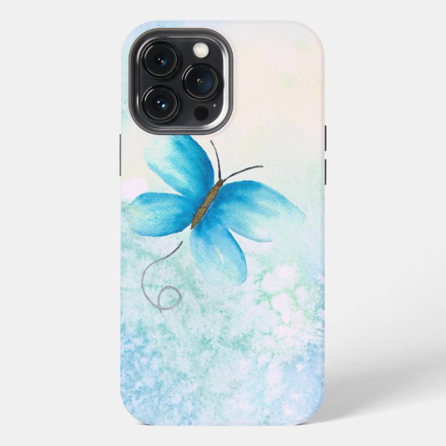 Coque iPhone Étui pour iPhone papillon (Verso)