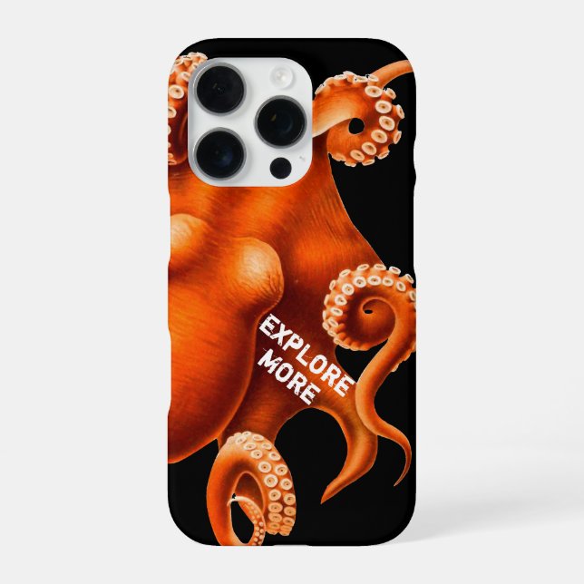 Coque iPhone Étui pour iPhone Pieuvre pour Lui ou Elle (Verso)