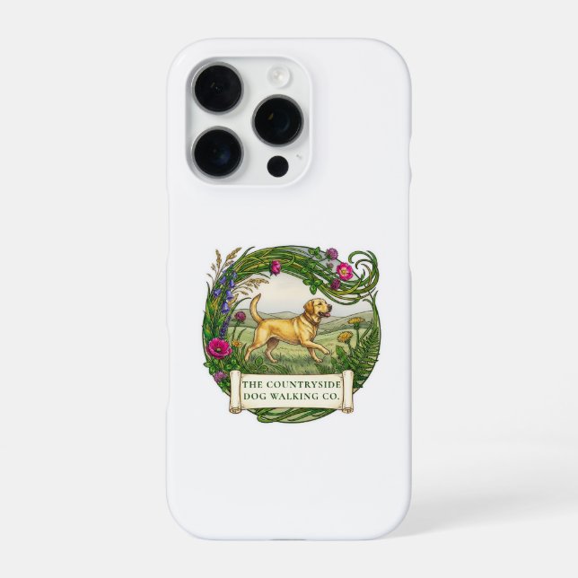 Coque iPhone Étui pour iPhone pour promeneur de Labrador (Verso)