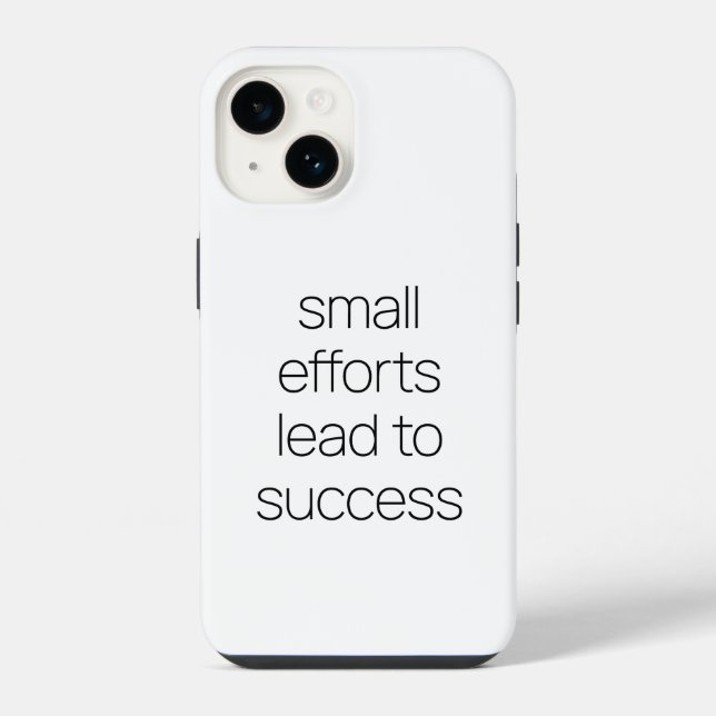 Coque iPhone Étui pour iPhone Small Efforts (Verso)