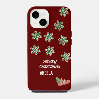 Coque Pour iPhone 14 Étui pour iPhone Snowflake