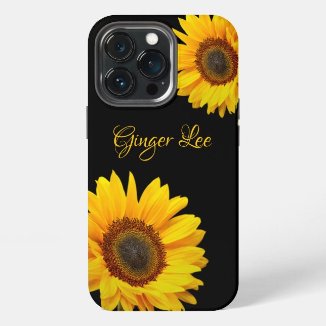 Coque iPhone Étui pour iPhone Sunflower et Name Case-Mate (Dos)