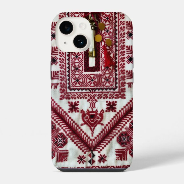 Coque iPhone Étui pour iPhone Tatreez (Verso)