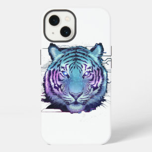 Etui iPhone 13 Étui pour iPhone Tiger Cyberpunk - Animal Circuit