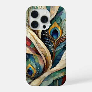 Coque iPhone 15 Pro Étui pour iPhone White Peacock