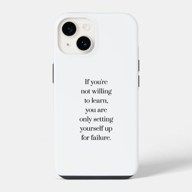 Coque iPhone Étui pour iPhone « Willing To Learn » (Verso)