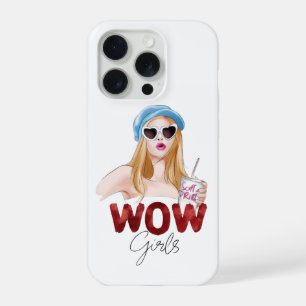 Coque iPhone 15 Pro Étui pour iPhone WOW Girls esthétique F