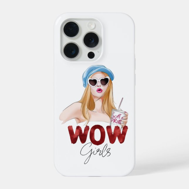 Coque iPhone Étui pour iPhone WOW Girls esthétique | F (Verso)