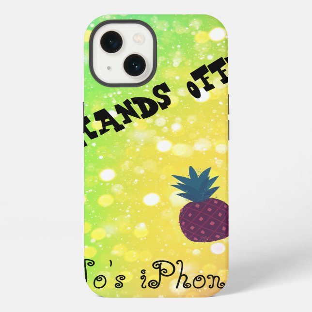 Coque iPhone Étui pour iPhone X Hands Off (Verso)