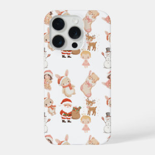 Coque iPhone 15 Pro Étui pour téléphone à personnages de Noël