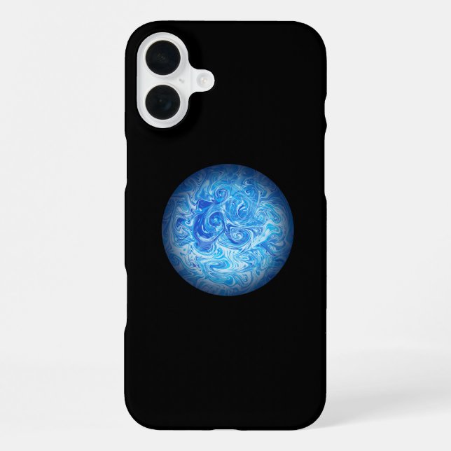 Coque iPhone Étui pour téléphone en art fluide Calm Tide iPhone (Verso)