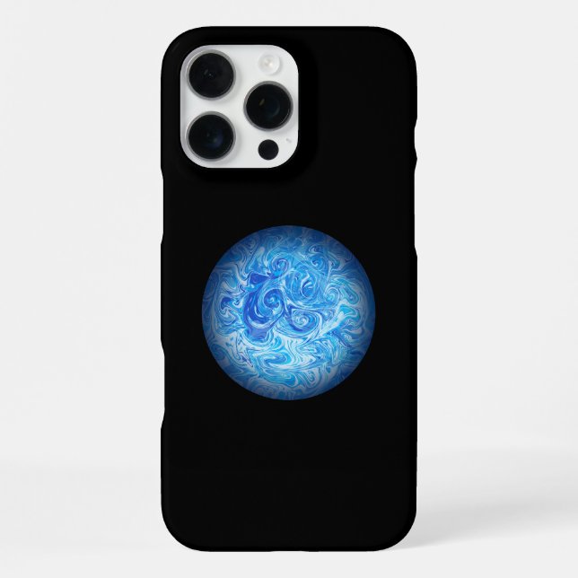 Coque iPhone Étui pour téléphone en art fluide Calm Tide iPhone (Verso)