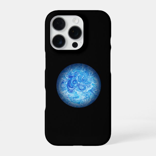 Coque iPhone Étui pour téléphone en art fluide Calm Tide iPhone (Verso)