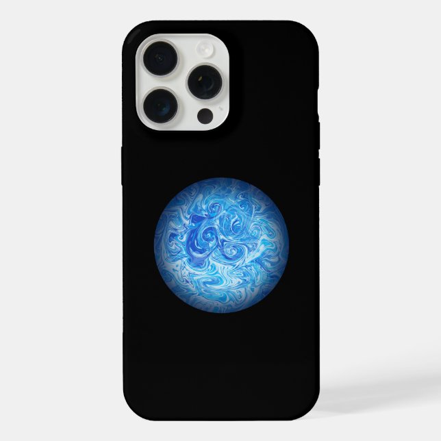 Coque iPhone Étui pour téléphone en art fluide Calm Tide iPhone (Verso)
