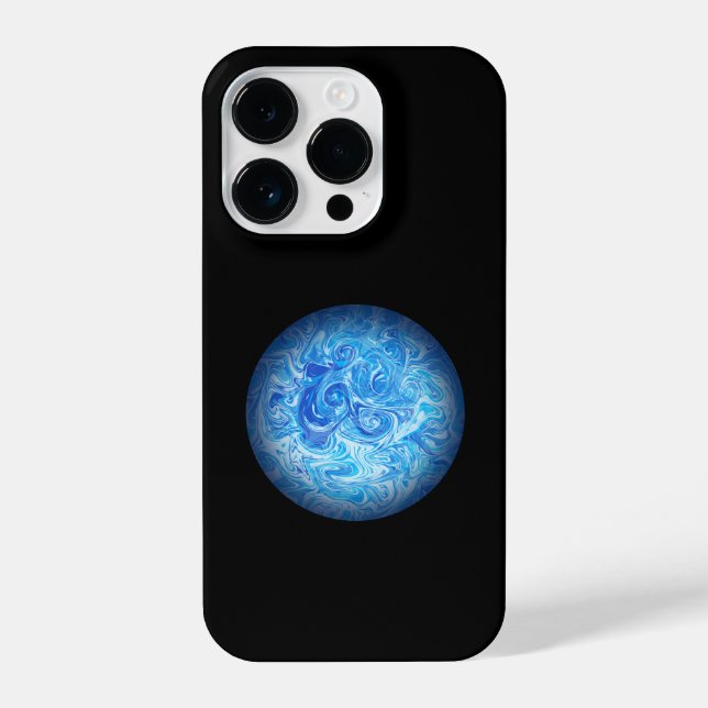 Coque iPhone Étui pour téléphone en art fluide Calm Tide iPhone (Verso)