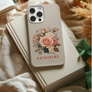 Coque Pour iPhone 14 Plus Étui pour téléphone Fleurs personnalisées Roses po
