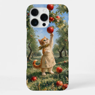 Coque iPhone 16 Pro Max Étui pour téléphone Marron Autumn Apple Tree Kitte