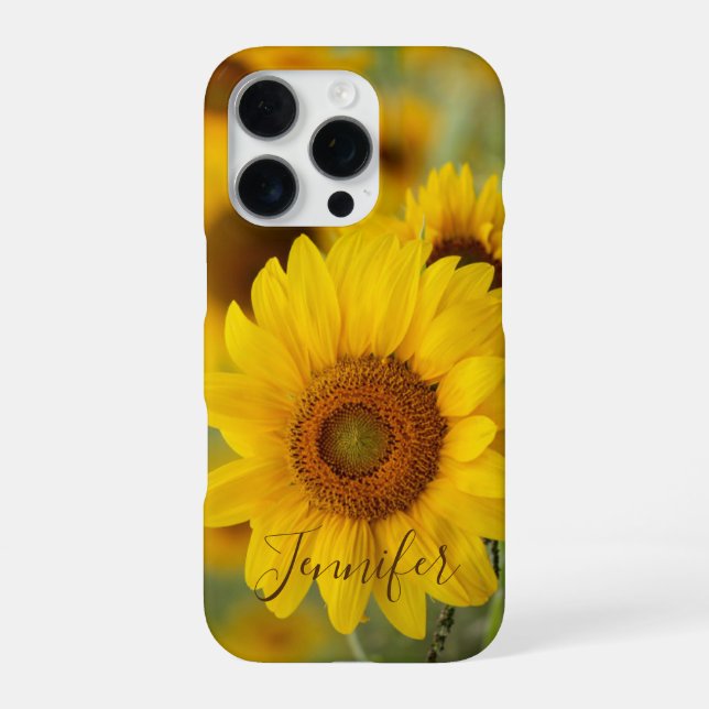 Coque iPhone Étui pour téléphone portable Sunflower pour iPhone (Verso)