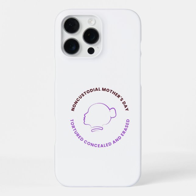 Coque iPhone Étui pour téléphone pour mère non gardienne avec l (Verso)