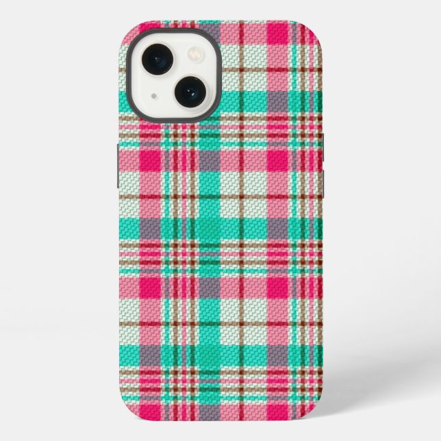 Coque iPhone Étui Pretty Pastel Plaid Case-Mate pour iPhone (Verso)