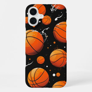Coque iPhone 16 Plus Étui rebond de basketball
