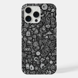 Coque iPhone 15 Pro Max étui rempli de gribouillis