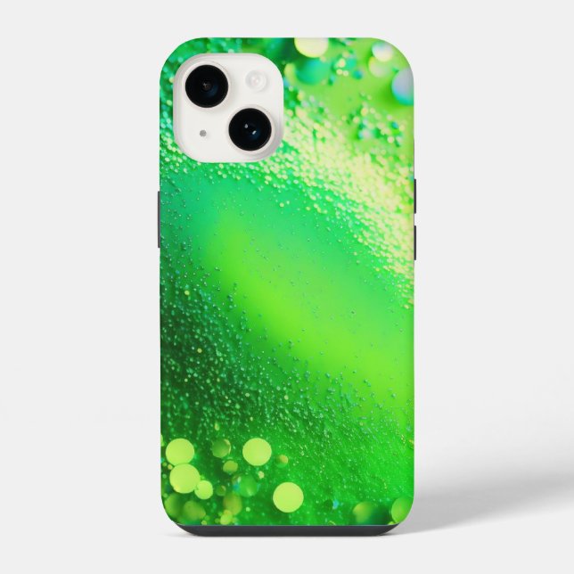 Coque iPhone Étui robuste Lime Green Glitter pour iPhone Mate (Verso)