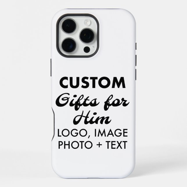 Coque iPhone Étui robuste personnalisé pour iPhone 16 Pro Max (Verso)