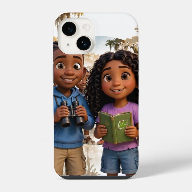 Coque iPhone Étui robuste pour iPhone 14 de l'équipe Lil' Bayou (Verso)