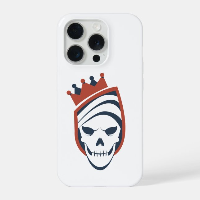 Coque iPhone Étui Royal Skull Shield pour iPhone 15 Pro (Verso)