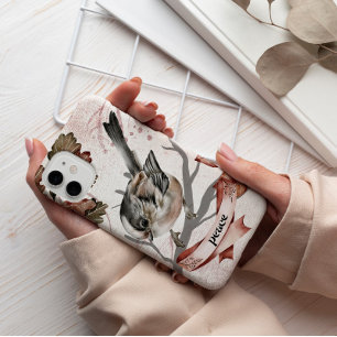 Coque Pour Pour iPhone 14 Pro Max Étui Samsung Galaxy Mystic Bird of Peace