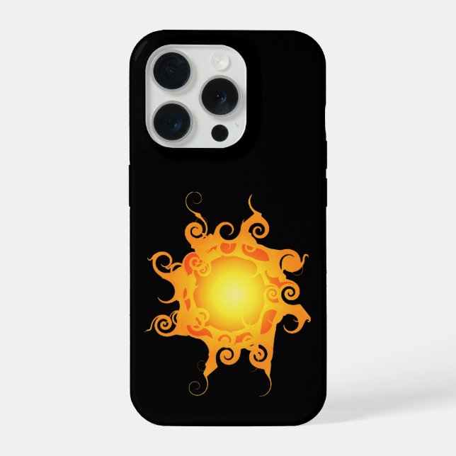 Coque iPhone Étui Soleil Runique (Verso)