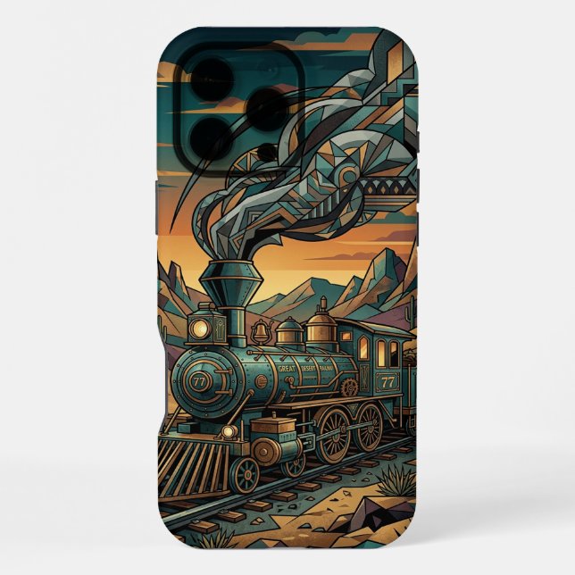 Coque iPhone Étui Steampunk Rétro pour iPhone 16 Pro Max | Vint (Verso)