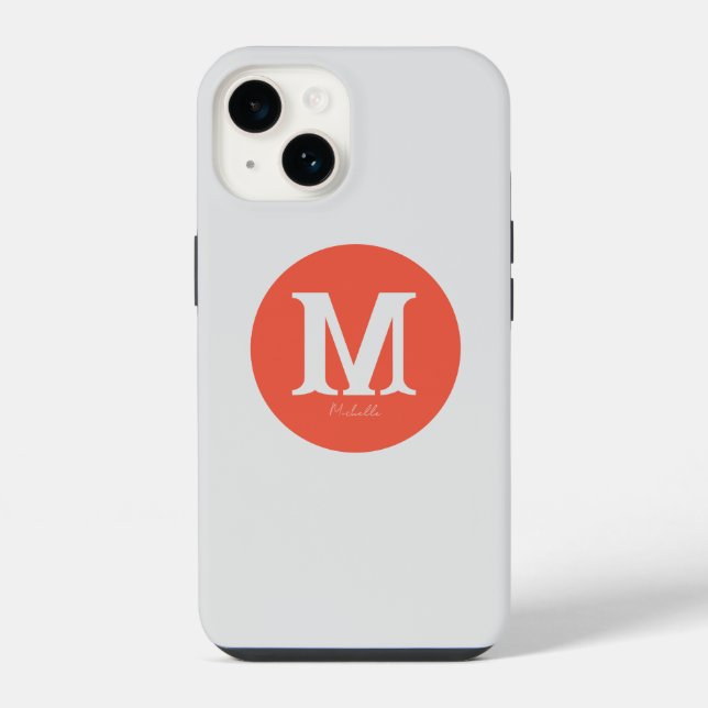 Coque iPhone Étui Sunset Minimal Monogram Case-Mate pour iPhone (Verso)