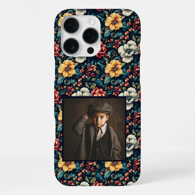 Coque iPhone Étui sur mesure pour iPhone avec rose audacieuse,  (Verso)